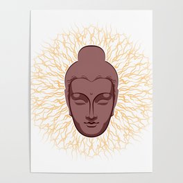 Spiritual Mind power of Buddha Poster