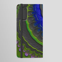 Growth Rings - Lilac, green, purple, zaffre Android Wallet Case