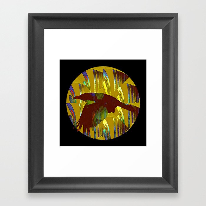 The rook and the moon Framed Art Print