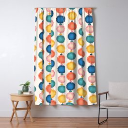 Pom Pom Blackout Curtains Society6