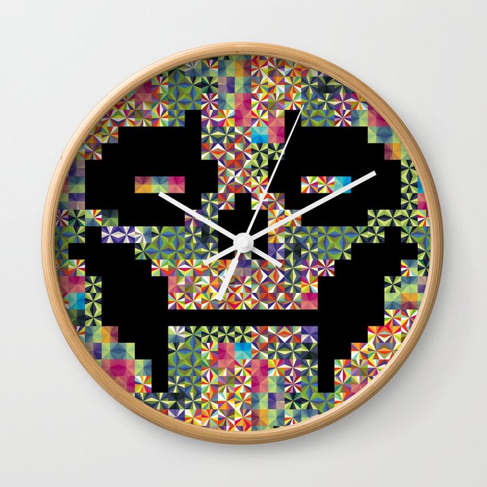 The Black smiles Wall Clock