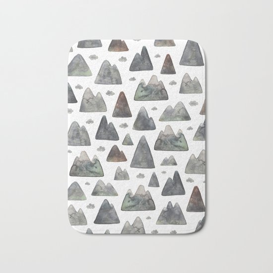 Little Mountain Range Bath Mat