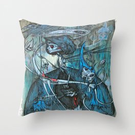 exiled archangels Throw Pillow