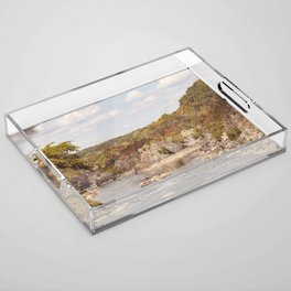 Early Autumn in Great Falls x National Park Print Acrylic Tray