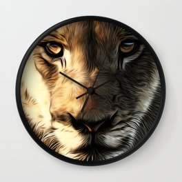 Lions Head Wall Clock