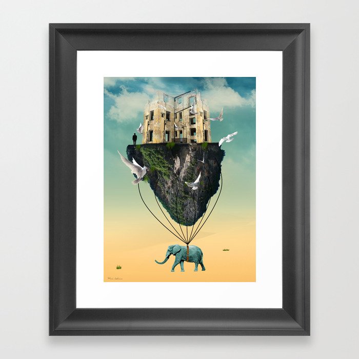 the elephant Framed Art Print