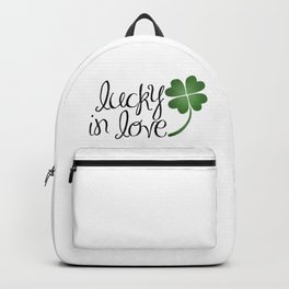 Lucky In Love | Four Leaf Clover Backpack