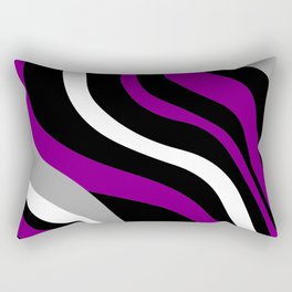 Asexual Abstract Waves Rectangular Pillow