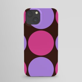 Pink Purple Dots iPhone Case