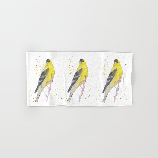 Yellow Bird Hand & Bath Towel