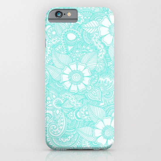 Henna Design - Aqua iPhone & iPod Case