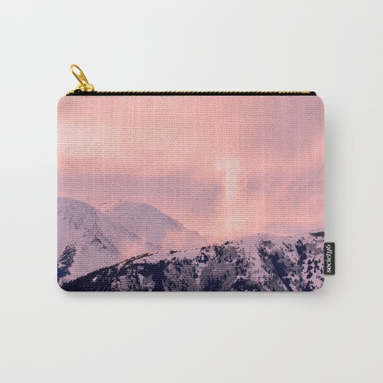Kenai Mts Bathed in Serenity Rose - II Carry-All Pouch