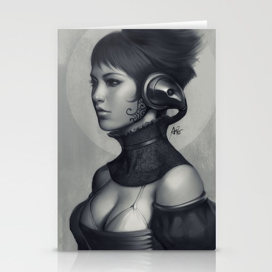 Pepper Grayscale II Stationery Cards
