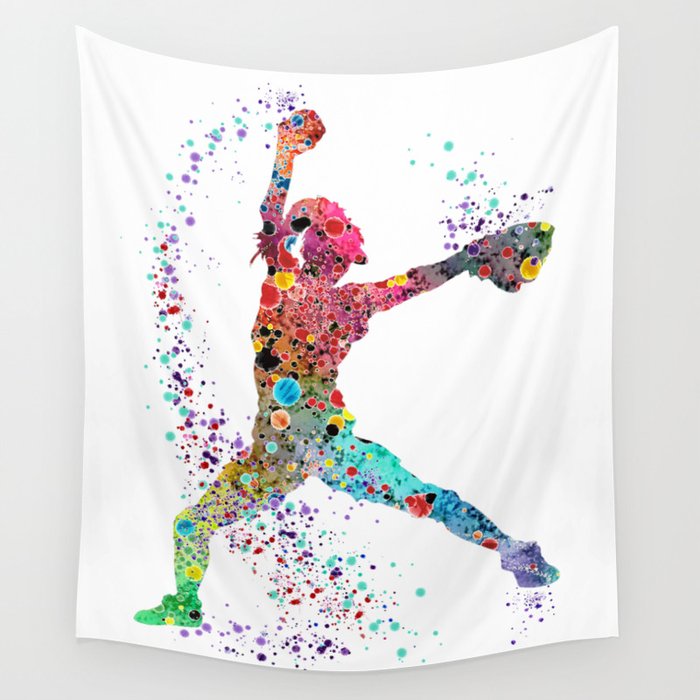 Softball tapestry sales