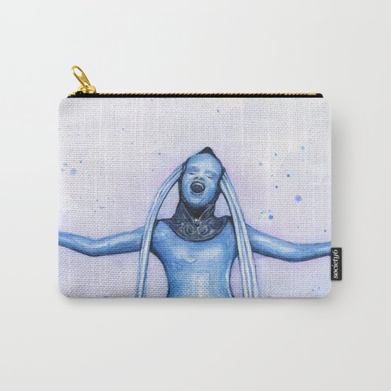 Diva Plavalaguna | Fifth Element Watercolor Art Carry-All Pouch