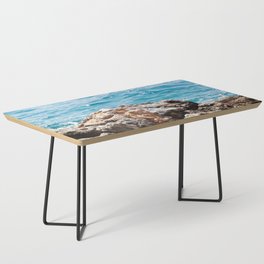 Colorful Volcanic Rock With Turquoise Water Coffee Table