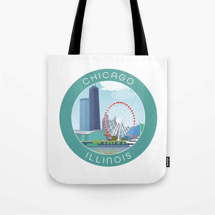 Chicago Illinois Tote Bag