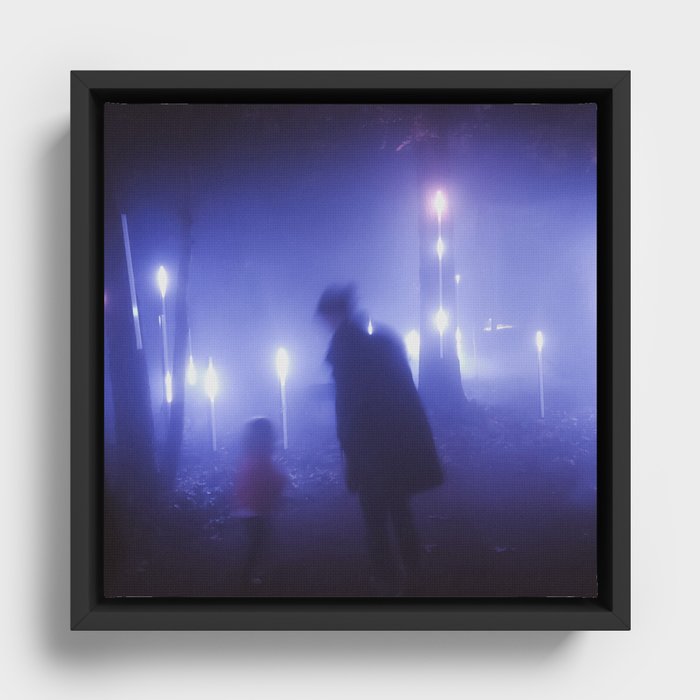 Past Haze Framed Canvas