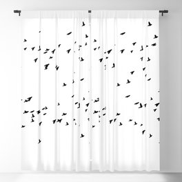 birds from darkness Blackout Curtain
