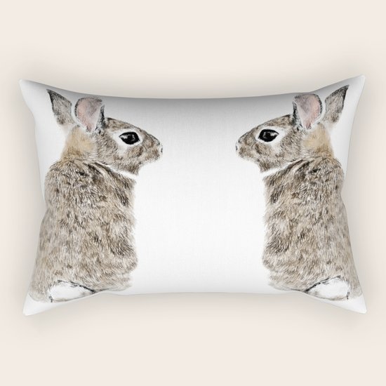 Rabbit Rectangular Pillow
