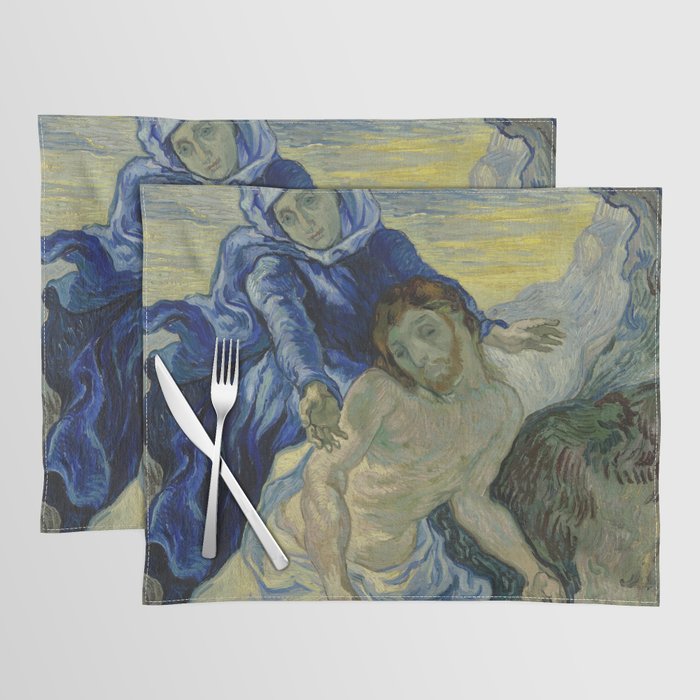 Vincent van Gogh - Pietà (after Delacroix) (1889) Placemat