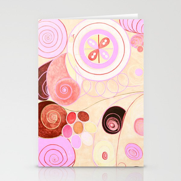 The Ten Largest, Group IV, No.4 (Cream) by Hilma af Klint Stationery Cards