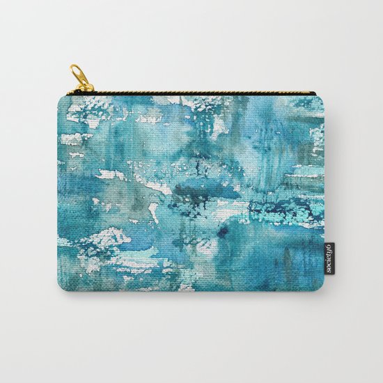 Turquoise blue passion || watercolor Carry-All Pouch