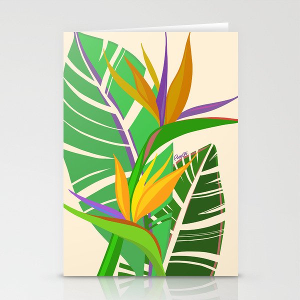 Bird of Paradise Bouquet Stationery Cards