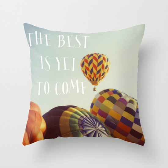 The Best - Balloons Throw Pillow