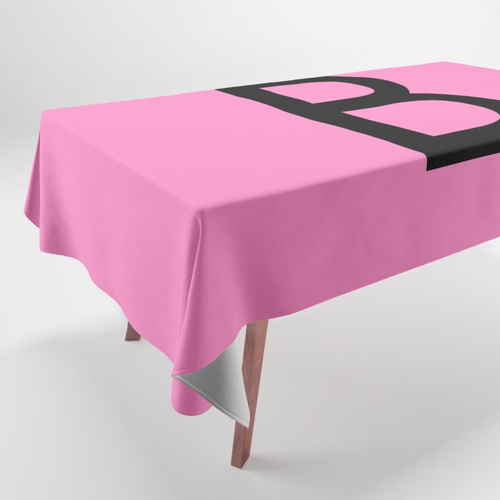 LETTER B (BLACK-PINK) Tablecloth