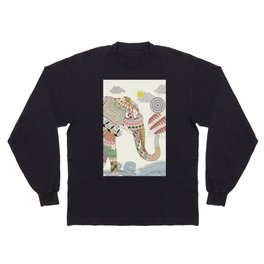 elephant plays balls with its trunk Long Sleeve T-shirt