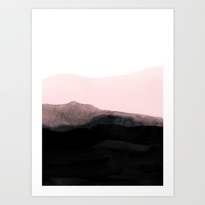 mountain horizon Art Print