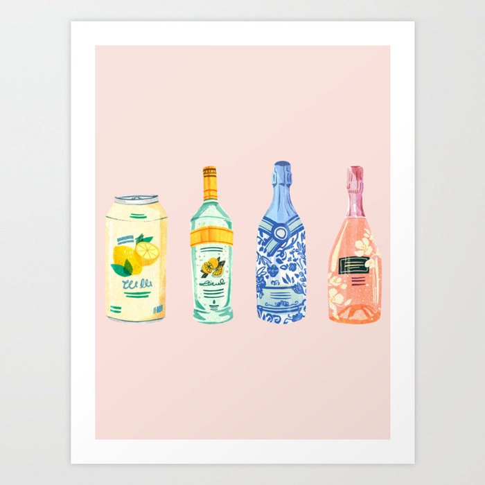 Poppin' Bottles Art Print