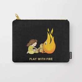 Girl Playing with Fire Carry-All Pouch