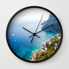 Capri, bay of Naples, Italy Wall Clock
