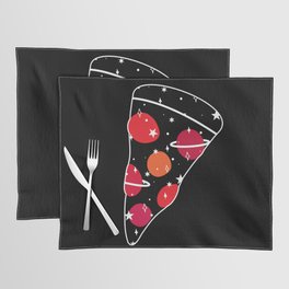 Space Pizza (black) Placemat
