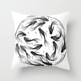 The Fish life Throw Pillow