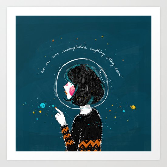 Space Quote Art Print