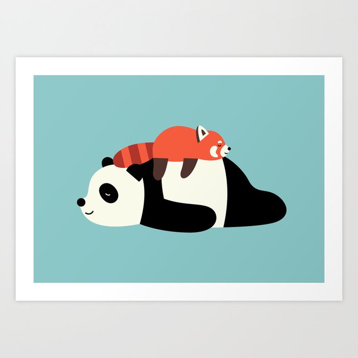 Panda Mood Art Print