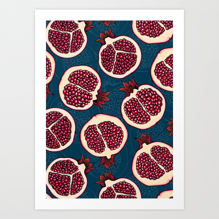 Pomegranate slices  Kunstdrucke