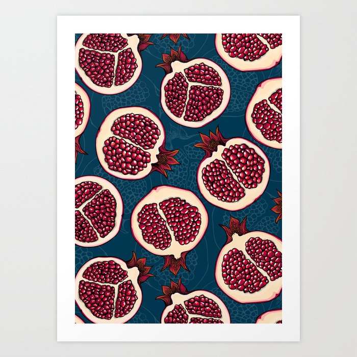 Pomegranate slices Kunstdrucke Pomegranate slices Kunstdrucke