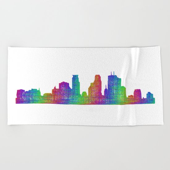 Minneapolis Beach Towel