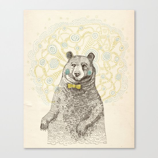 Smarter than the average bear Canvas Print