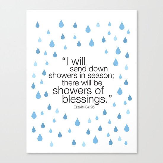 Showers of blessings Canvas Print