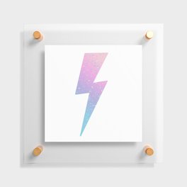 color splash lightning bolt Floating Acrylic Print