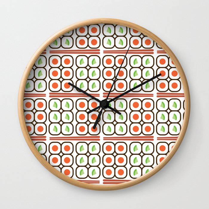 Sushi Party Wall Clock