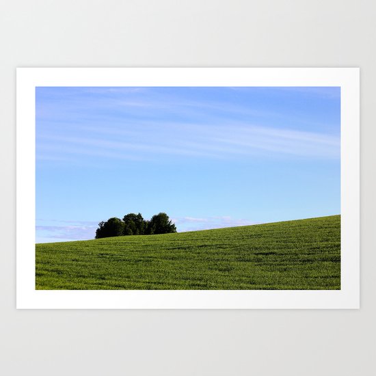 field and sky Art Print
