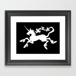 Invisible Disability pride: Unicorns Exist Framed Art Print