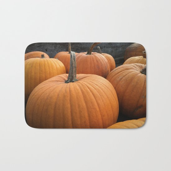 Halloween pumpkins Bath Mat