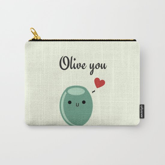Olive You Carry-All Pouch